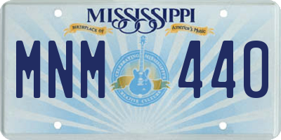 MS license plate MNM440