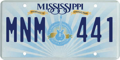 MS license plate MNM441