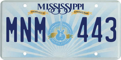 MS license plate MNM443