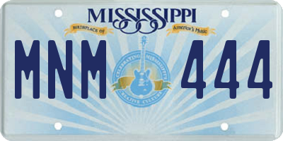 MS license plate MNM444