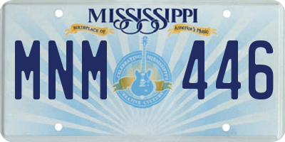 MS license plate MNM446