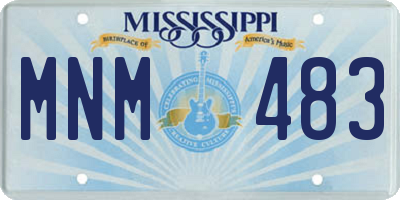 MS license plate MNM483