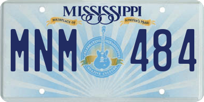 MS license plate MNM484