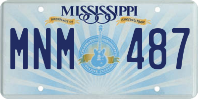 MS license plate MNM487