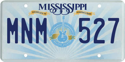 MS license plate MNM527
