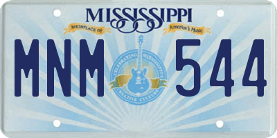 MS license plate MNM544