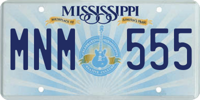 MS license plate MNM555