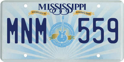 MS license plate MNM559