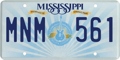 MS license plate MNM561