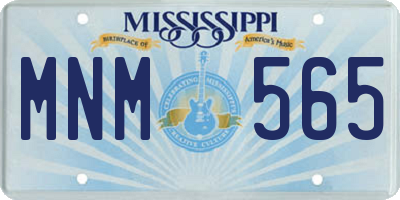 MS license plate MNM565