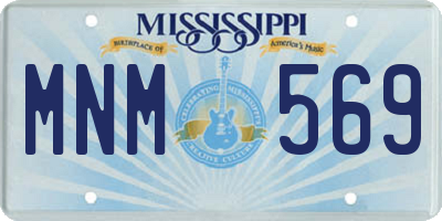 MS license plate MNM569
