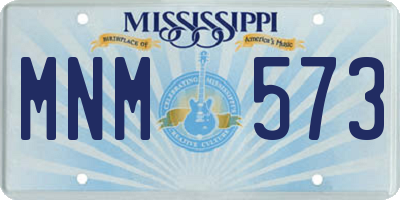 MS license plate MNM573