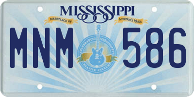 MS license plate MNM586