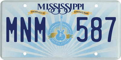 MS license plate MNM587