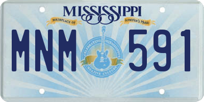MS license plate MNM591