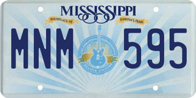 MS license plate MNM595