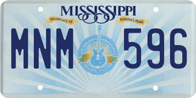 MS license plate MNM596
