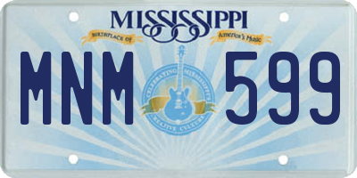 MS license plate MNM599