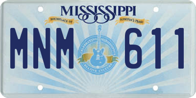 MS license plate MNM611