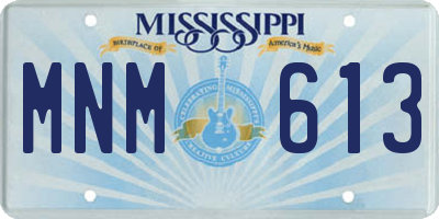 MS license plate MNM613