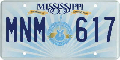 MS license plate MNM617