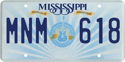 MS license plate MNM618