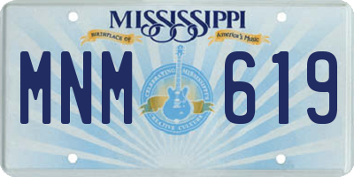 MS license plate MNM619