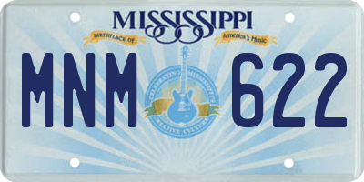 MS license plate MNM622