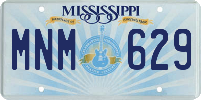 MS license plate MNM629