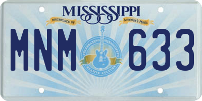 MS license plate MNM633
