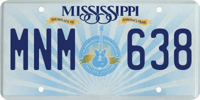 MS license plate MNM638