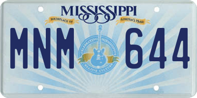 MS license plate MNM644