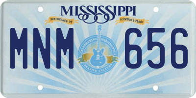 MS license plate MNM656