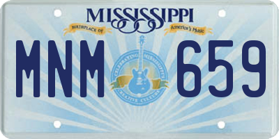 MS license plate MNM659