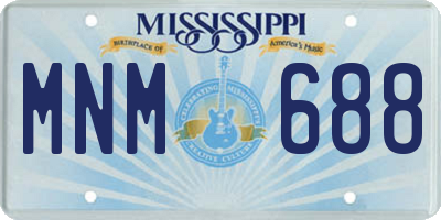 MS license plate MNM688