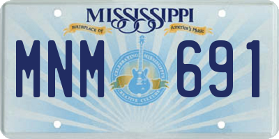 MS license plate MNM691
