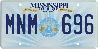 MS license plate MNM696