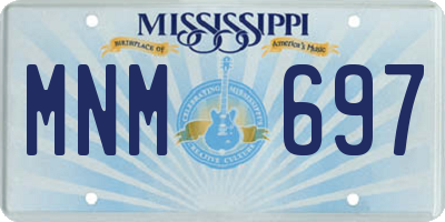 MS license plate MNM697