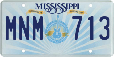 MS license plate MNM713