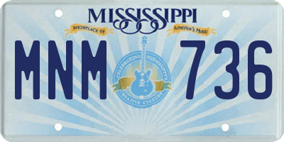 MS license plate MNM736
