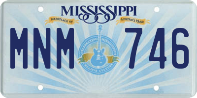 MS license plate MNM746