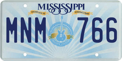 MS license plate MNM766