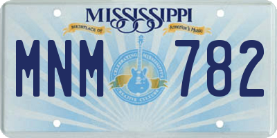 MS license plate MNM782