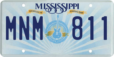 MS license plate MNM811