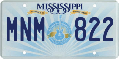 MS license plate MNM822