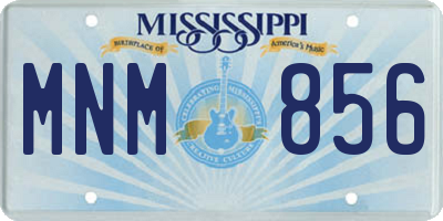 MS license plate MNM856