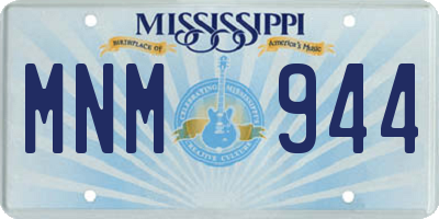 MS license plate MNM944