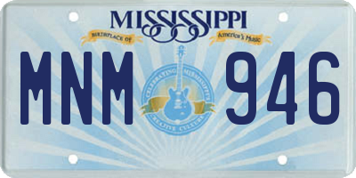 MS license plate MNM946