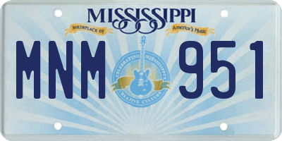 MS license plate MNM951