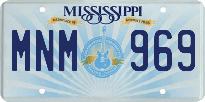 MS license plate MNM969